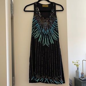Vintage Nicole Miller Beaded Dress (2010) NWT